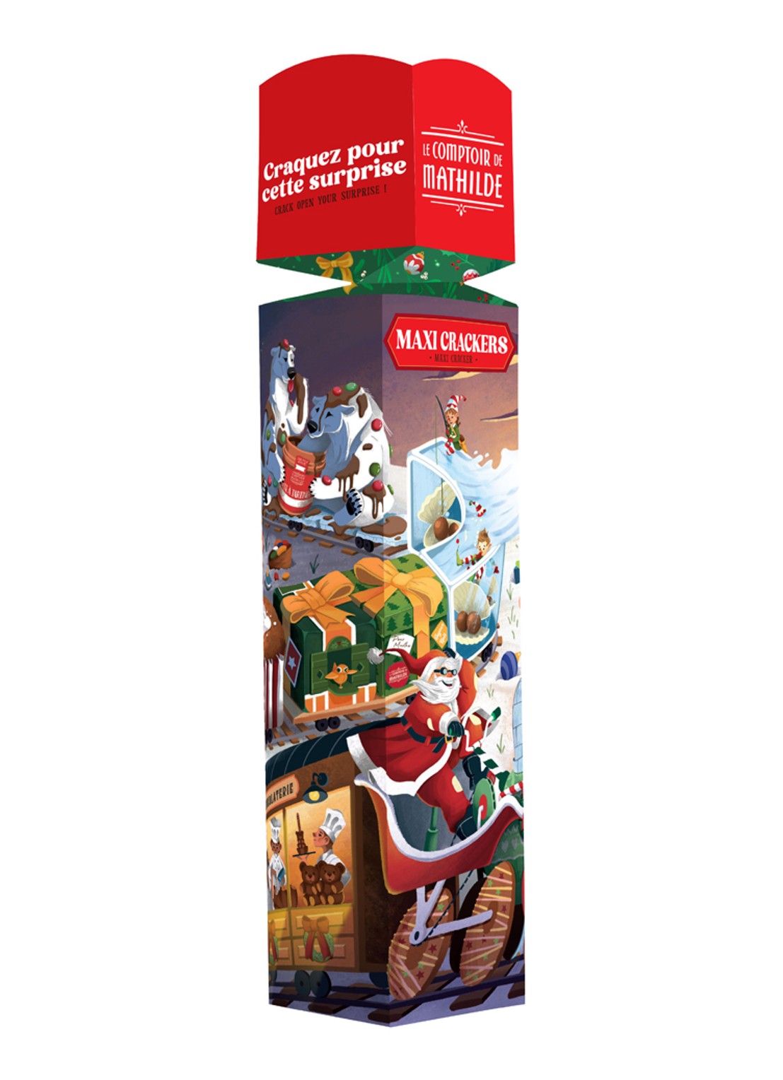 Le Comptoir de Mathilde Maxi Kerstcrackers 110 gram - voorkant undefined
