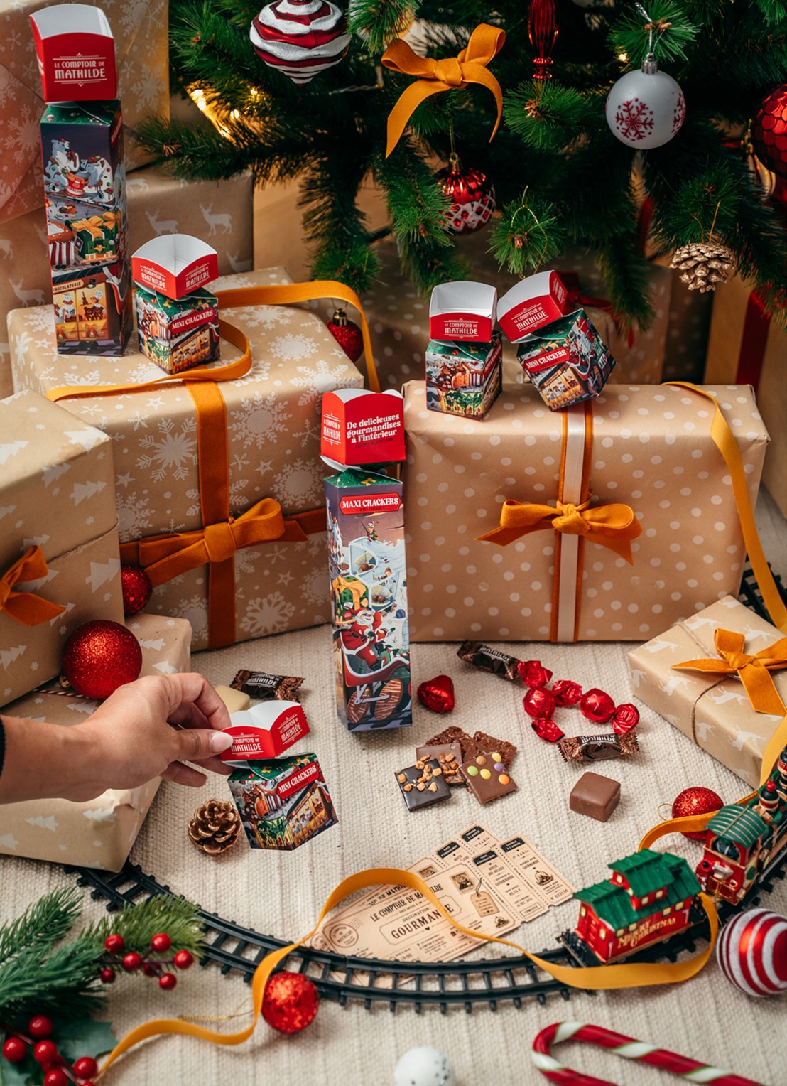 Le Comptoir de Mathilde Maxi Kerstcrackers 110 gram - voorkant 2 undefined
