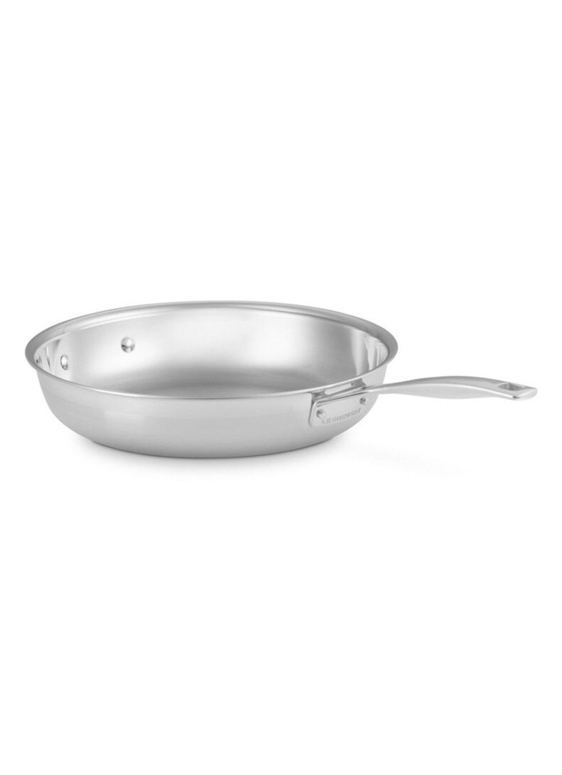 Le Creuset 3-ply koekenpan 30 cm - voorkant 7 beige
