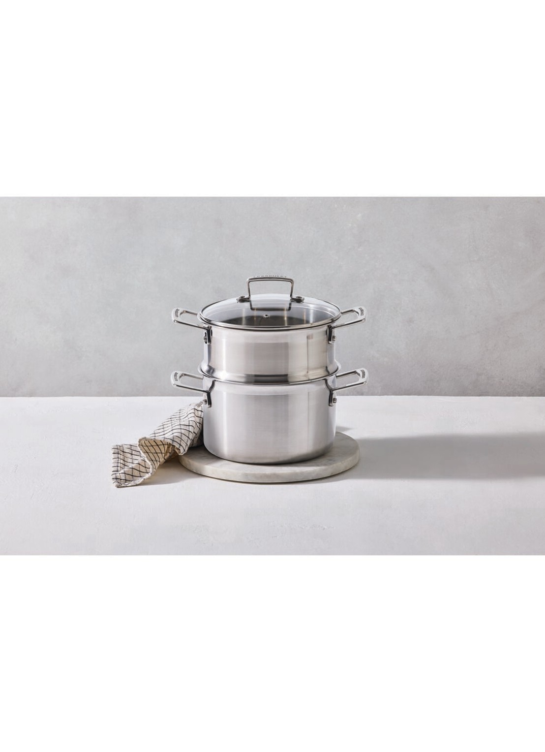 Le Creuset 3-ply kookpan met stoominzet 20 cm - detail 5 beige