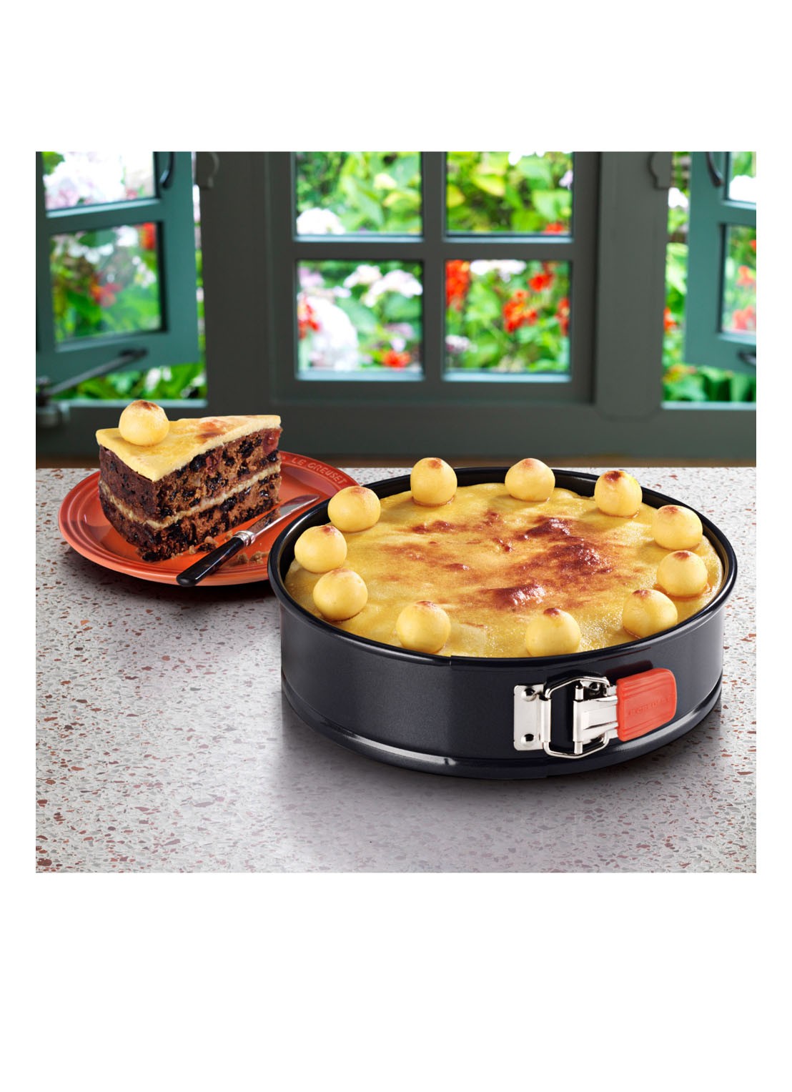 Le Creuset Anti-aanbak springvorm 26 cm - detail 6 zwart