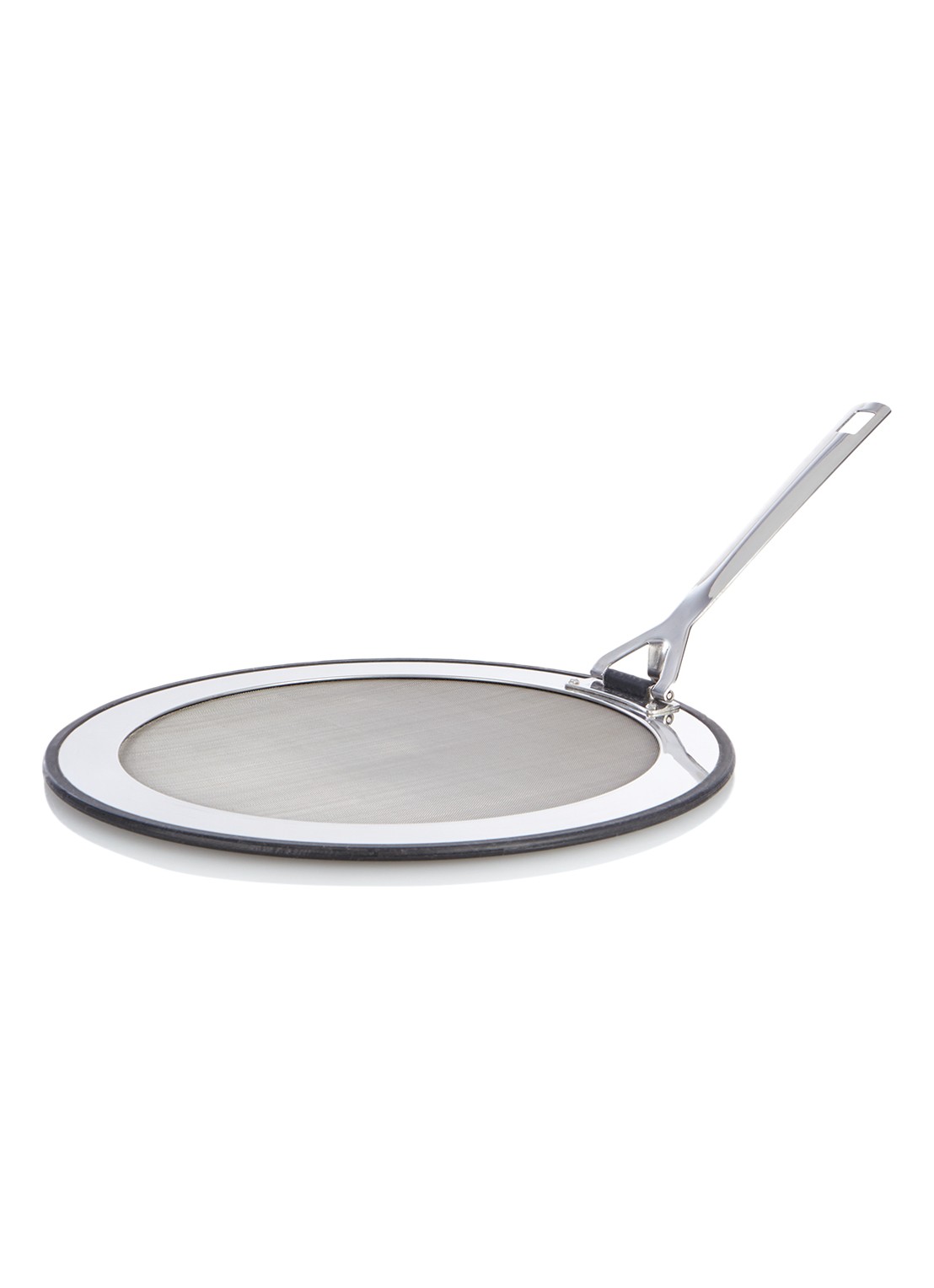 Le Creuset Anti-spatdeksel 26 tot 30 cm - voorkant zilver