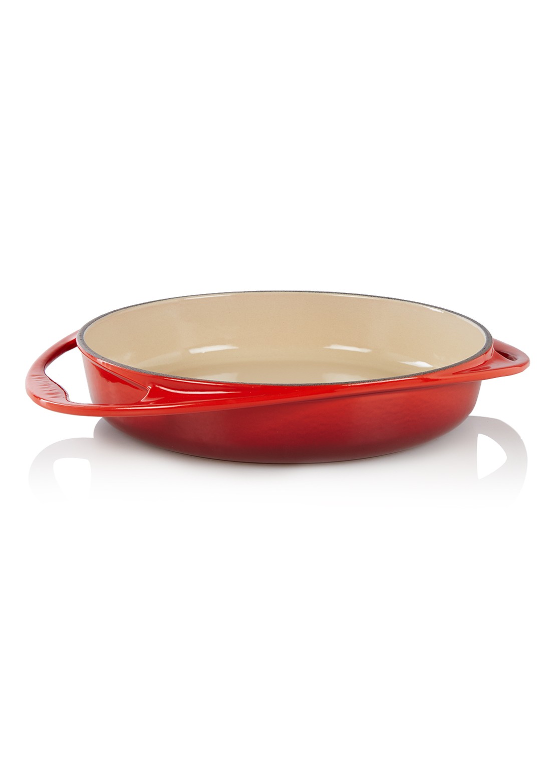 Le Creuset Bakvorm 25 cm - voorkant kersenrood / rood