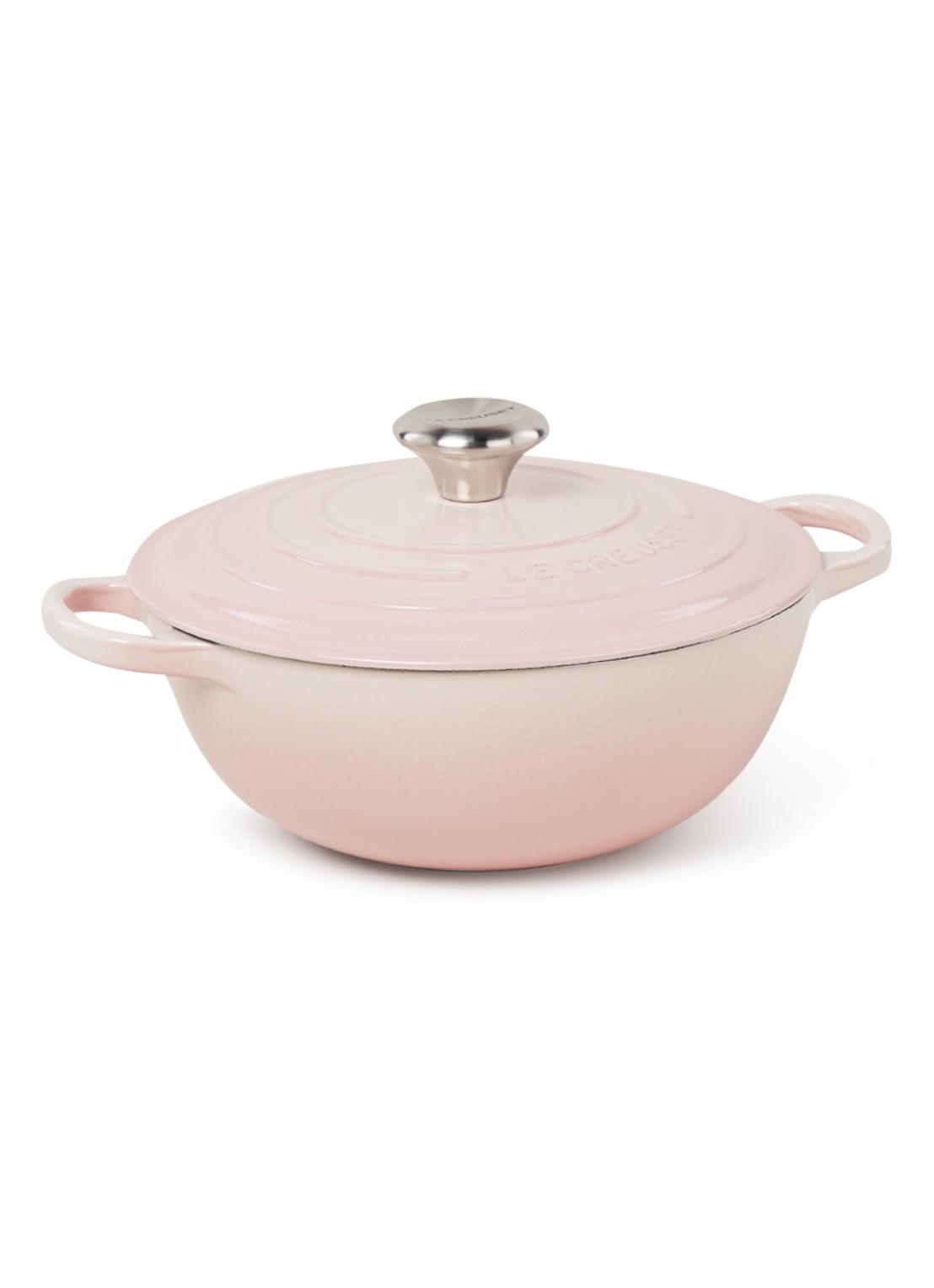 Le Creuset Braadpan Ø24 cm - voorkant 2 shell pink / roze