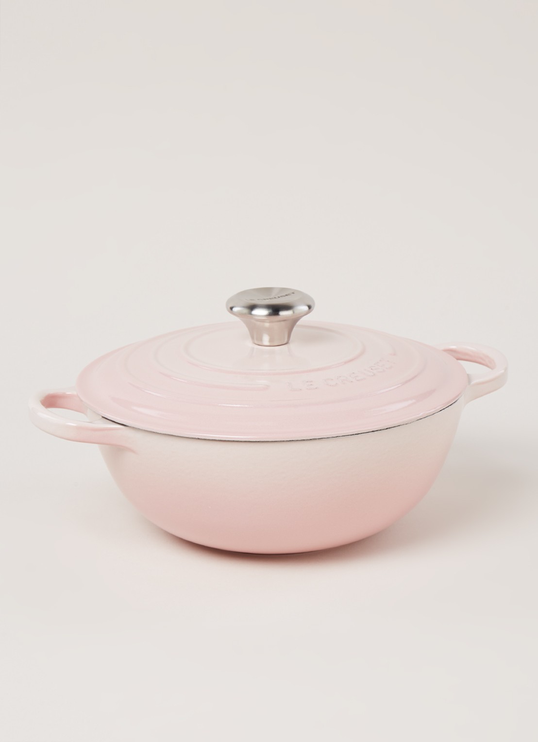 Le Creuset Braadpan Ø24 cm - voorkant 3 shell pink / roze