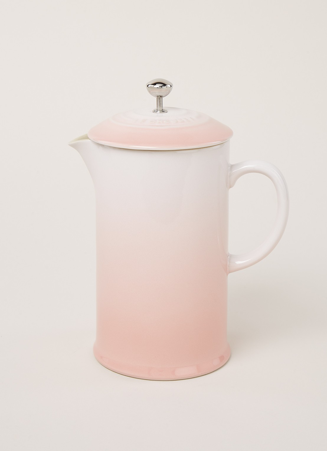 Le Creuset Cafetière 1 liter - voorkant 2 shell pink / roze