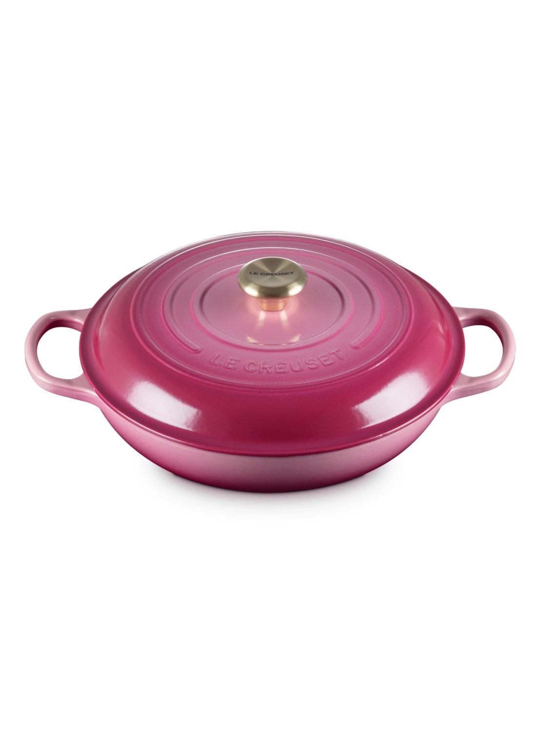 Le Creuset Campagnard braadpan Ø30 cm - detail berry / roze