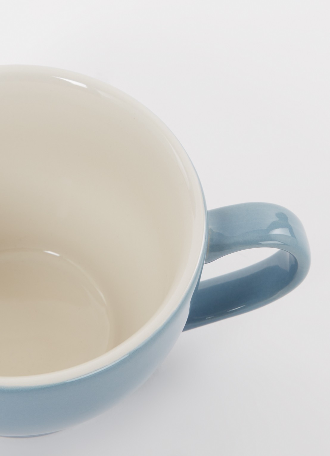 Le Creuset Cappuccino mok 40 cl - voorkant 2 chambray / blauw