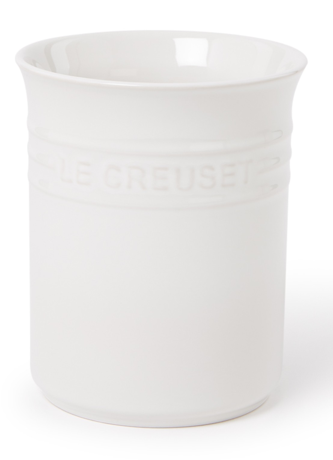 Le Creuset Classic spatelpot 1 liter - voorkant white / wit