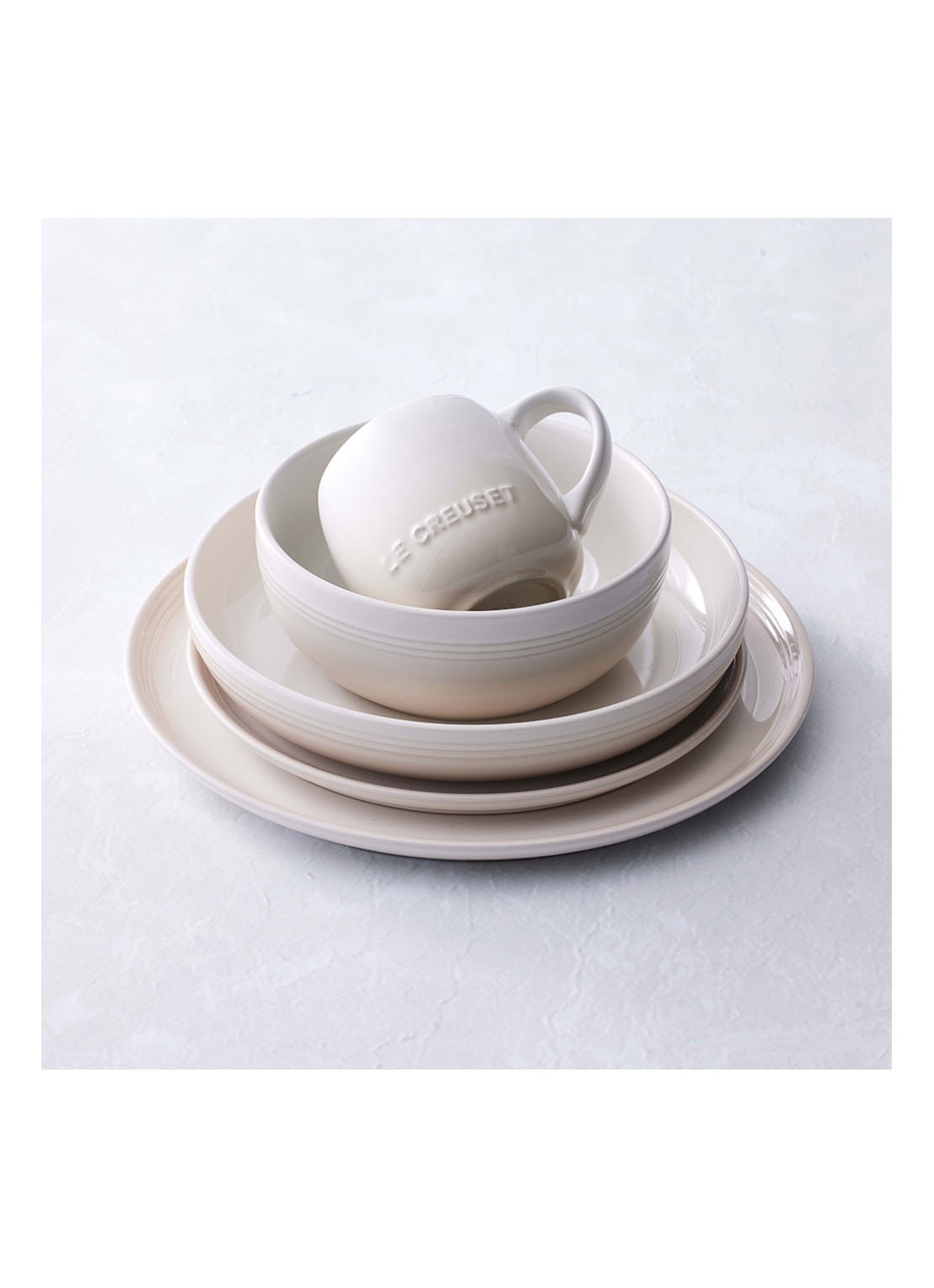 Le Creuset Coupe diep bord 22 cm  - detail 7 meringue / beige