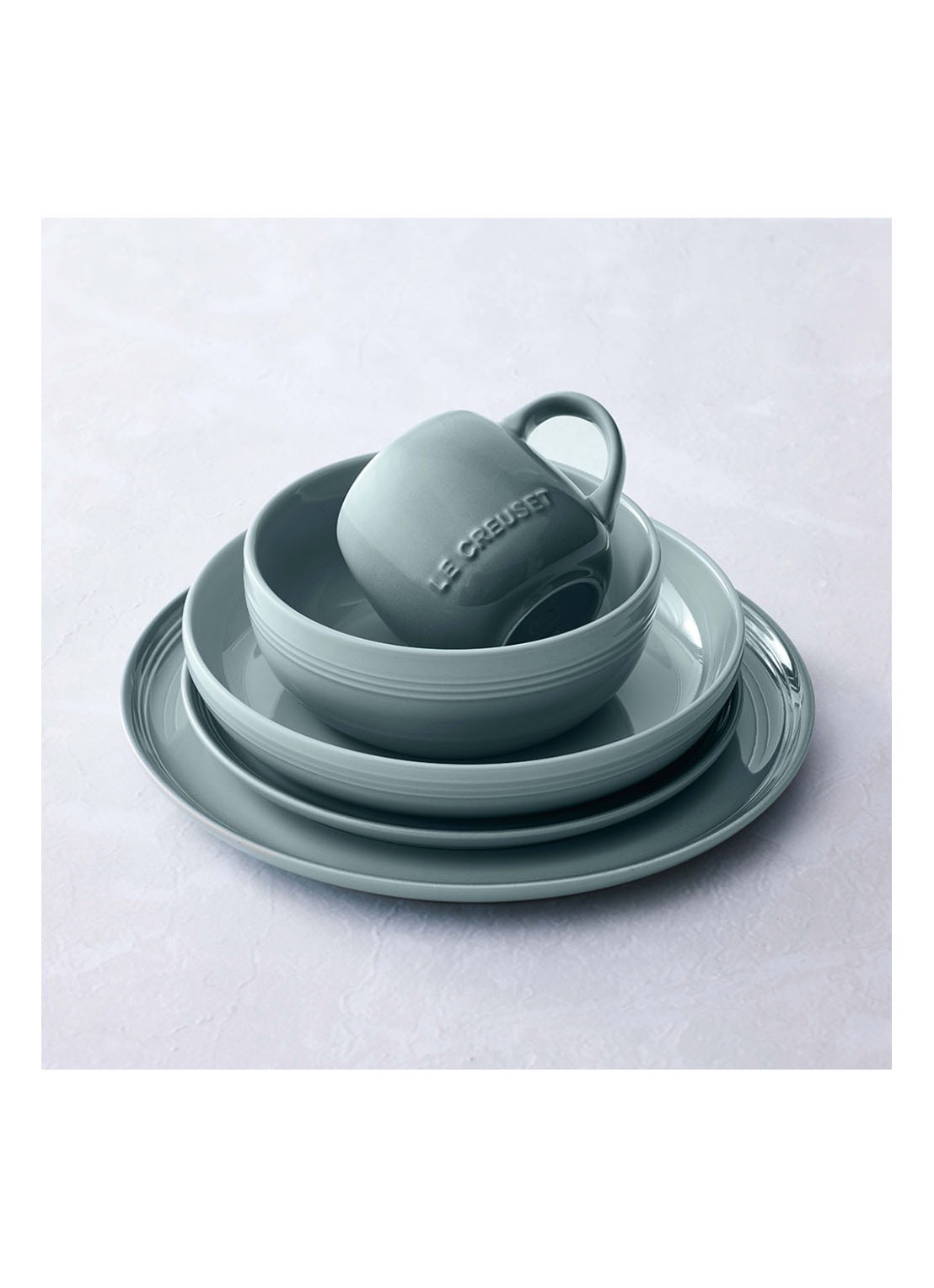 Le Creuset Coupe dinerbord 27 cm - detail 5 sea salt / lichtgroen