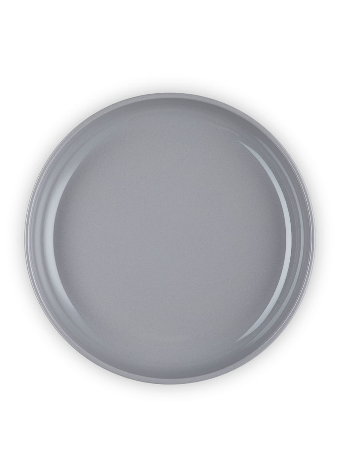 Le Creuset Coupe Flint diep bord 22 cm - detail flint / grijs