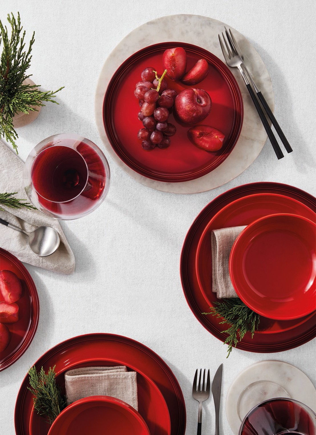 Le Creuset Coupe kom 16 cm - detail 5 donkerrood