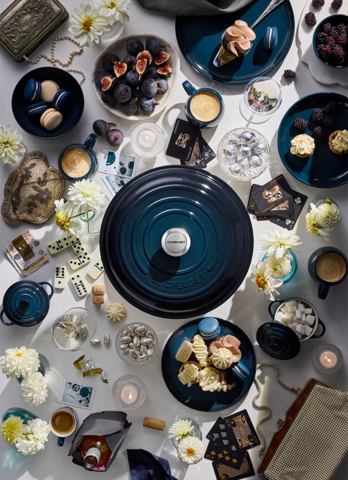 Le Creuset Coupe kom 16 cm - detail 6 donkerblauw
