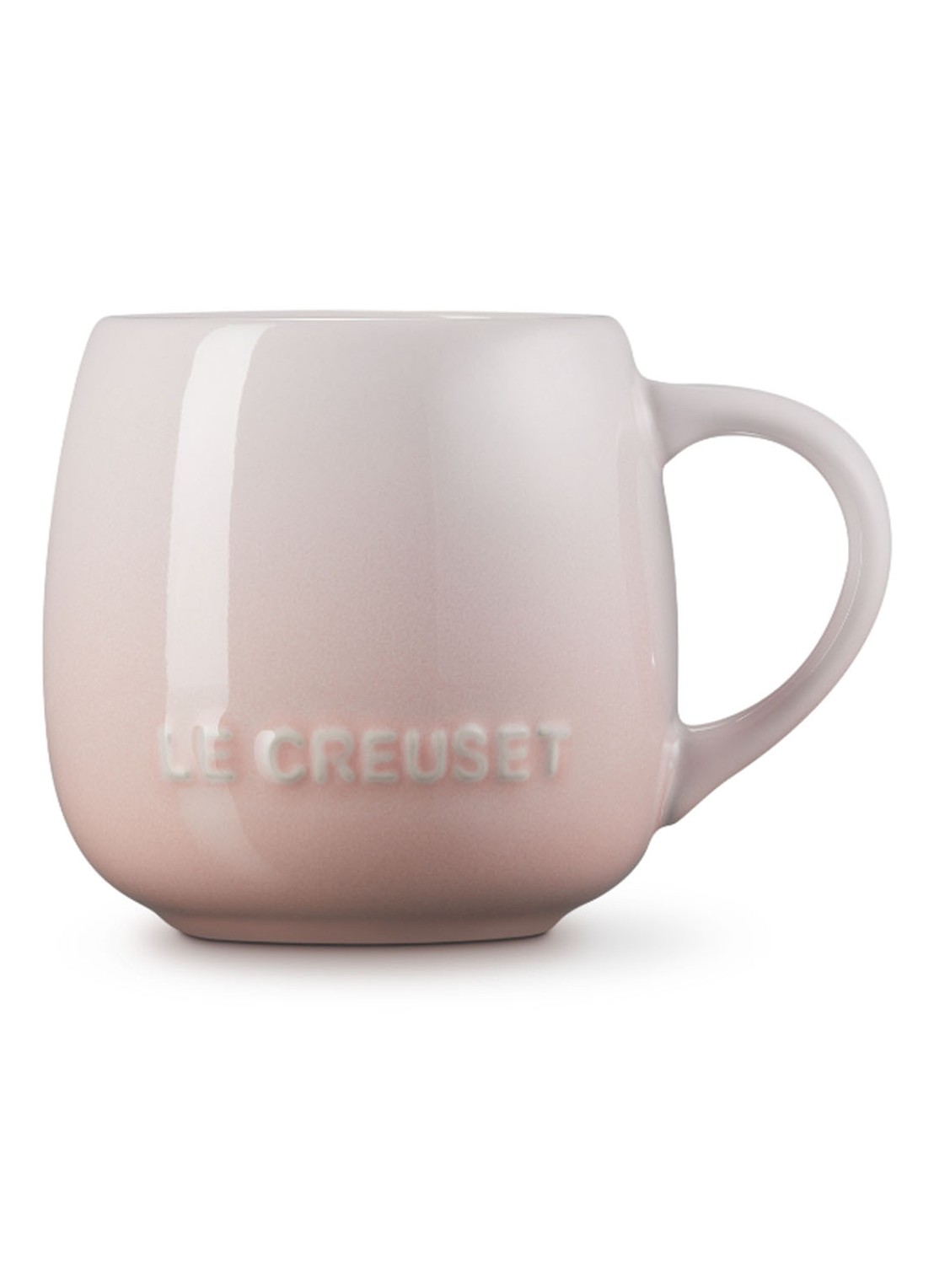 Le Creuset Coupe mok 32 cl - achterkant 6 shell pink / roze