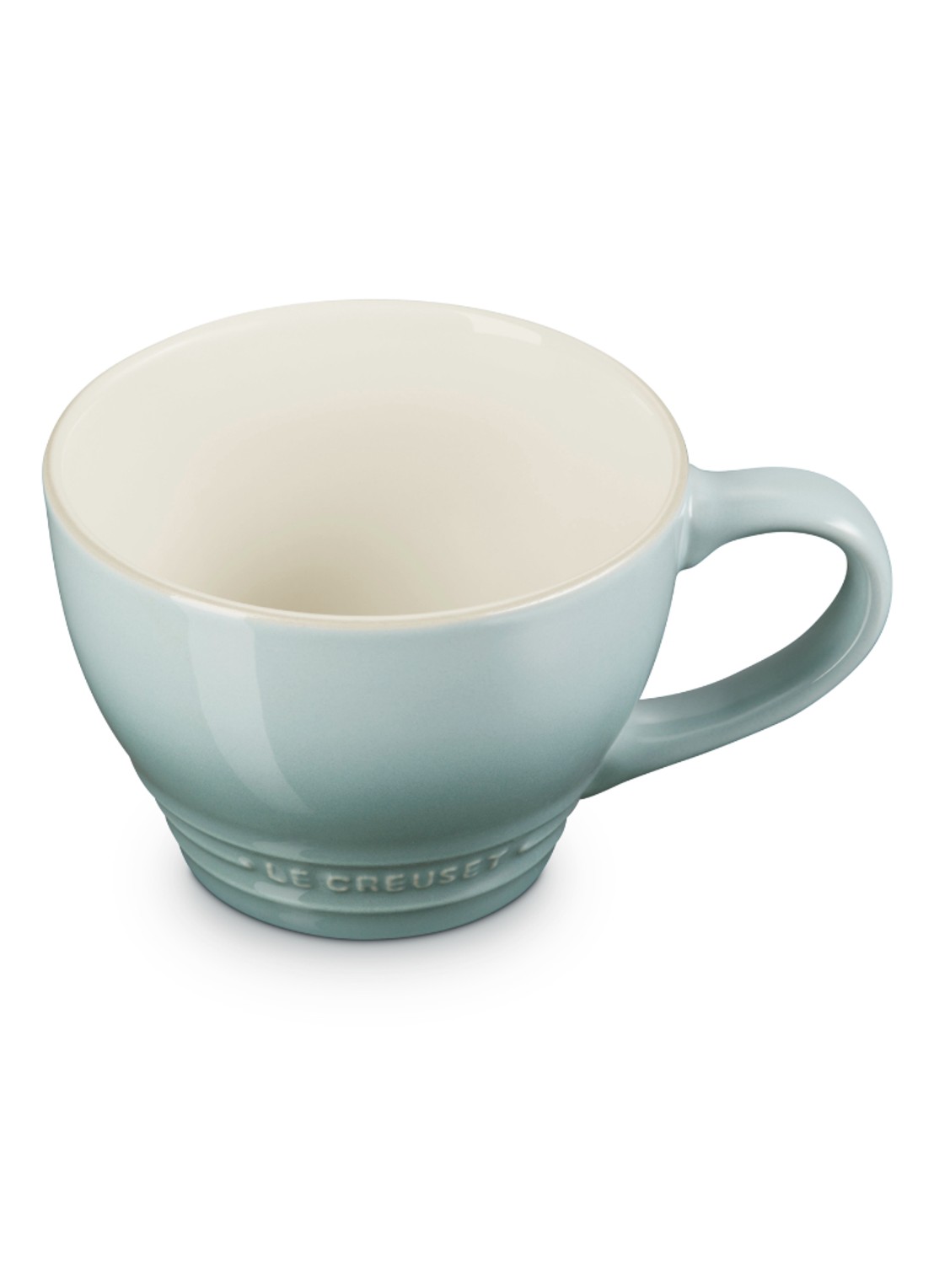 Le Creuset Coupe mok 40 cl - detail zeegroen