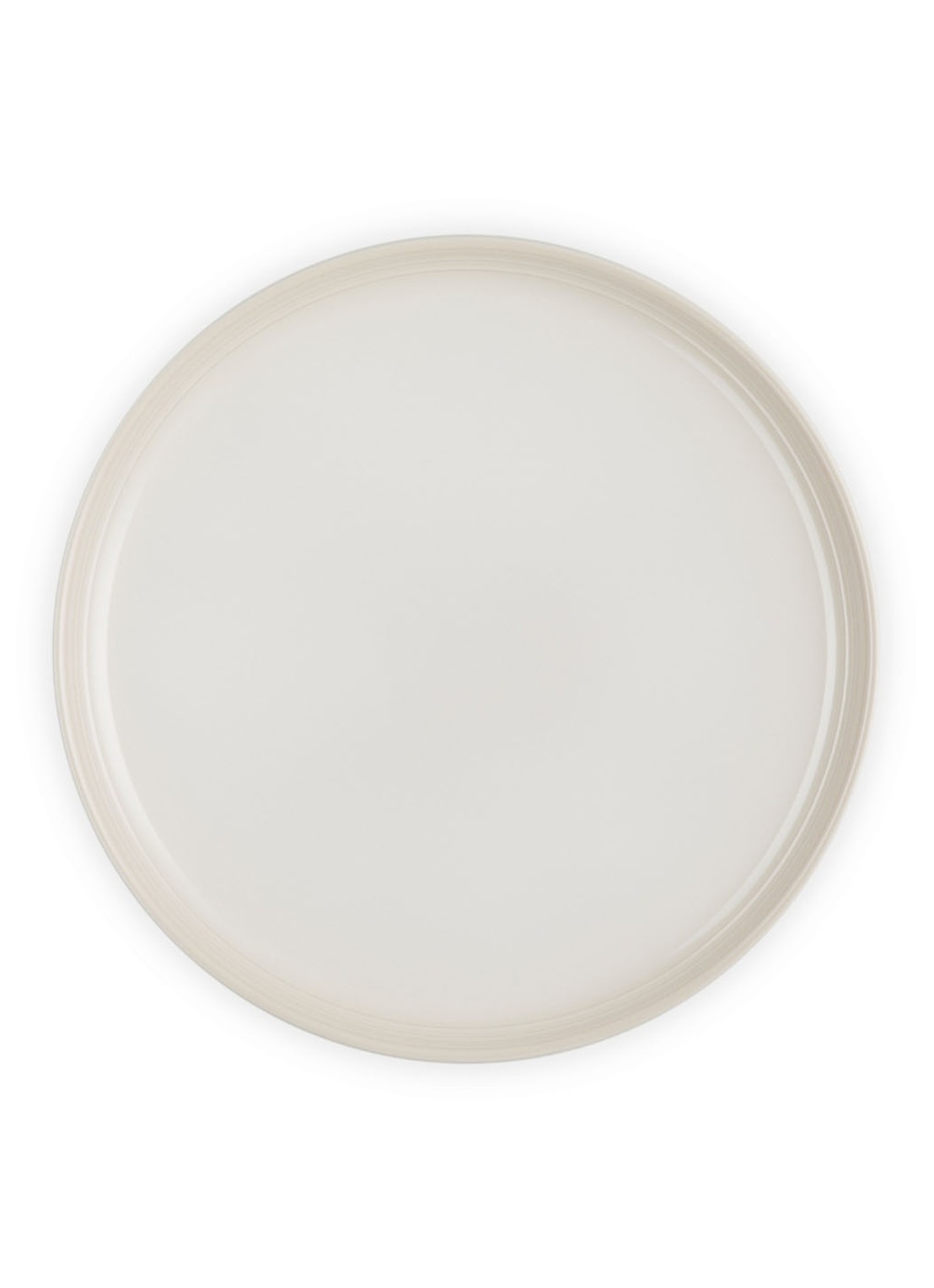 Le Creuset Coupe ontbijtbord 22 cm - detail meringue / beige