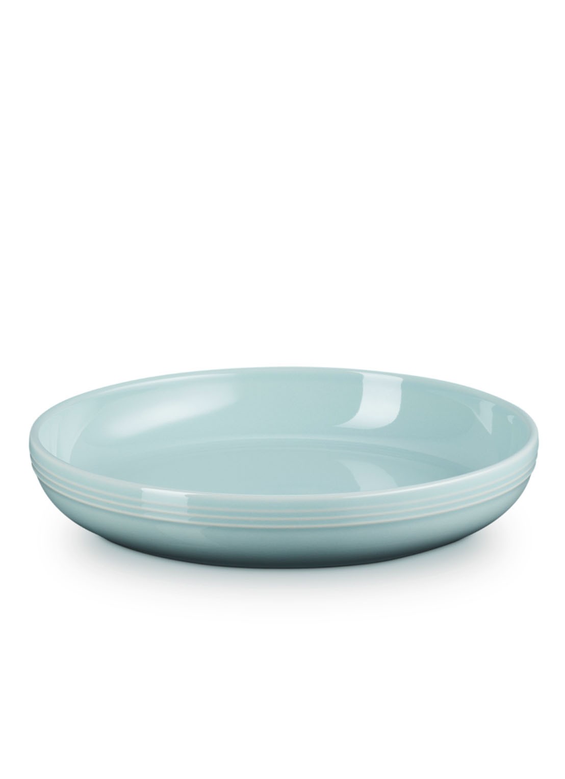 Le Creuset Coupe Sea Salt diep bord ø22 cm - voorkant sea salt / lichtgroen