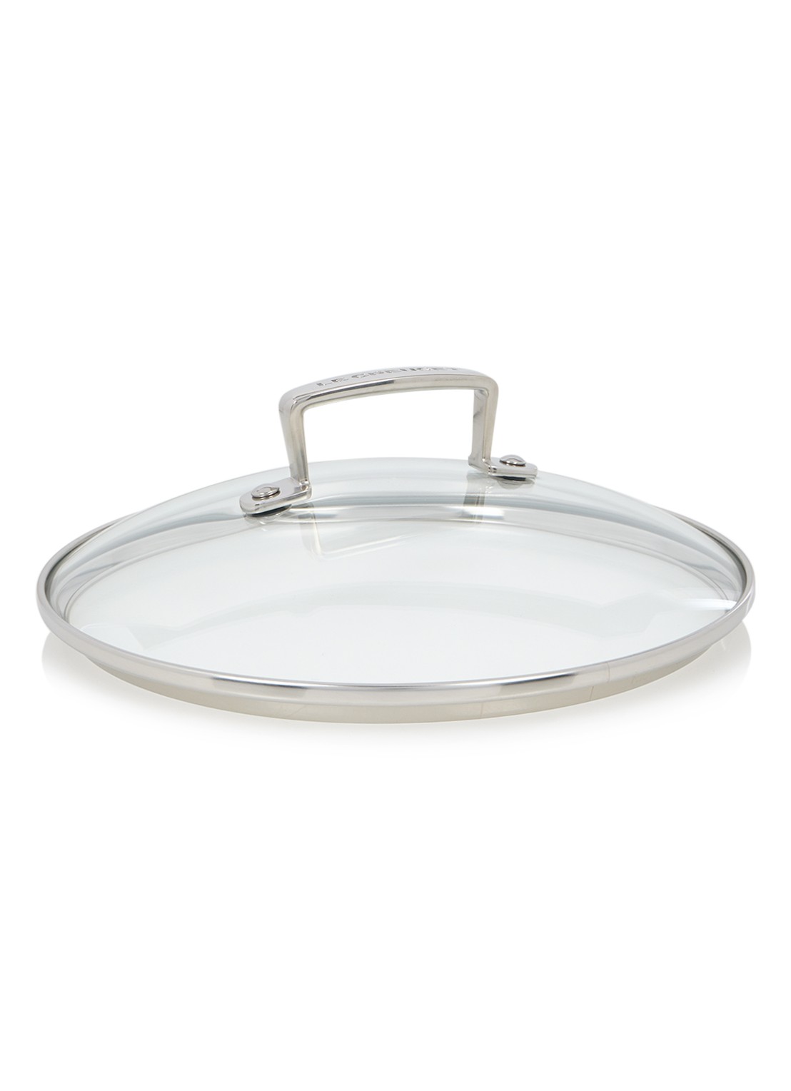 Le Creuset Deksel van gehard glas 22 cm - voorkant transparant