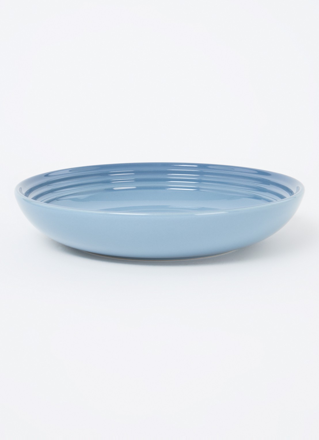 Le Creuset Diep bord 22 cm - detail 4 chambray / blauw