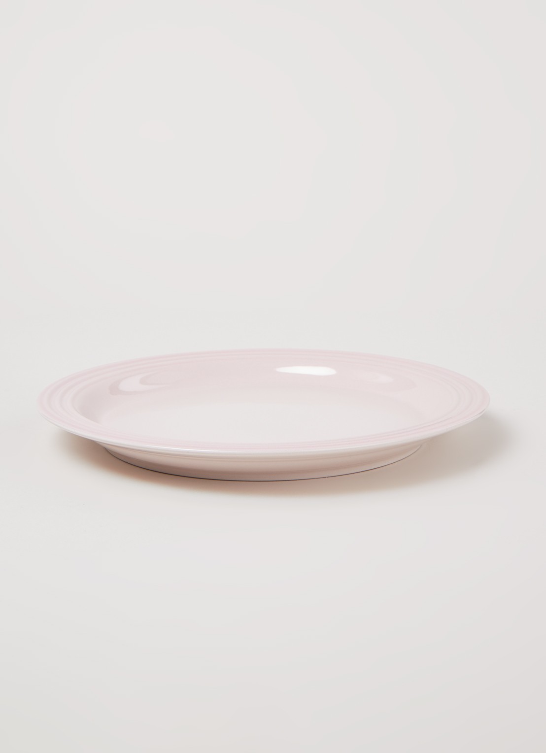 Le Creuset Dinerbord 27 cm  - voorkant 2 shell pink / roze