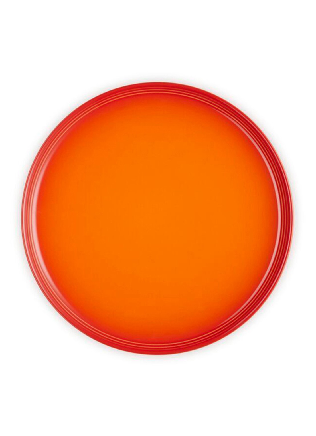 Le Creuset Dinerbord 27 cm - detail oranjerood