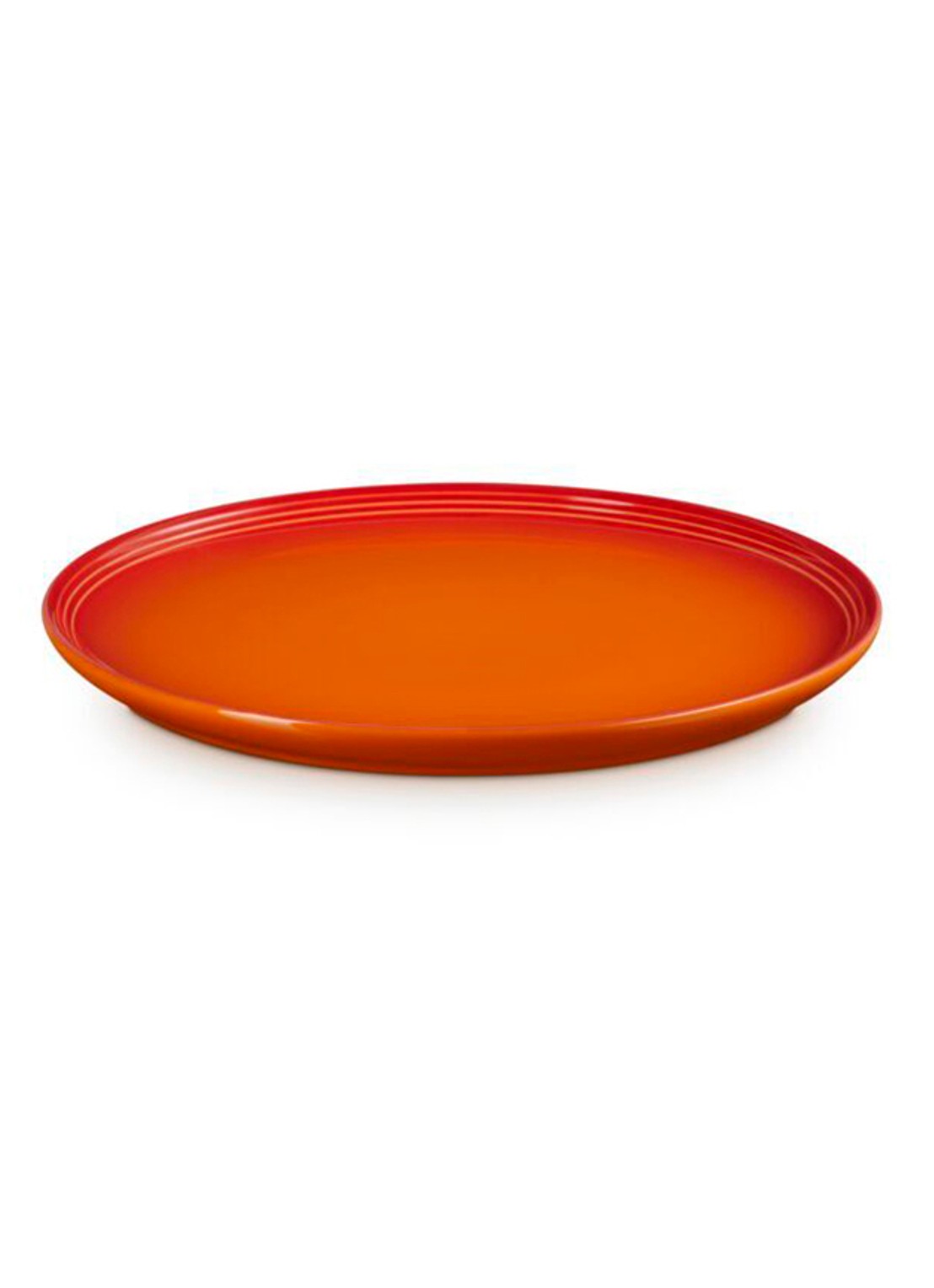 Le Creuset Dinerbord 27 cm - voorkant 4 oranjerood