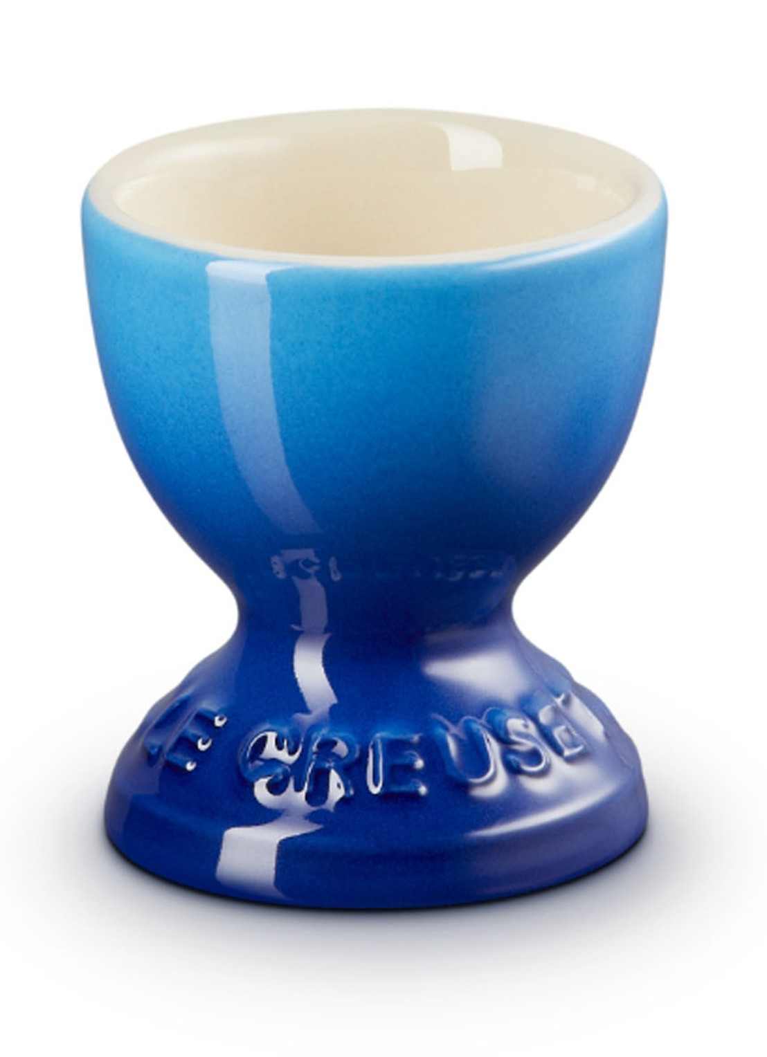 Le Creuset Eierdop 5,9 cm  - voorkant azure / blauw