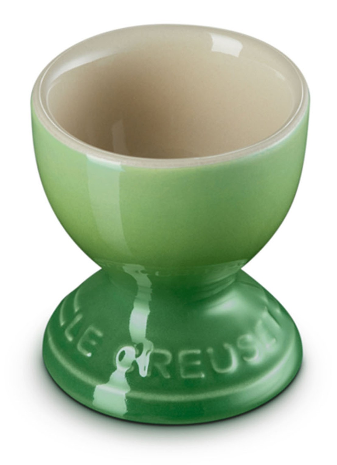 Le Creuset Eierdop 6 cm - voorkant 2 bamboo / groen