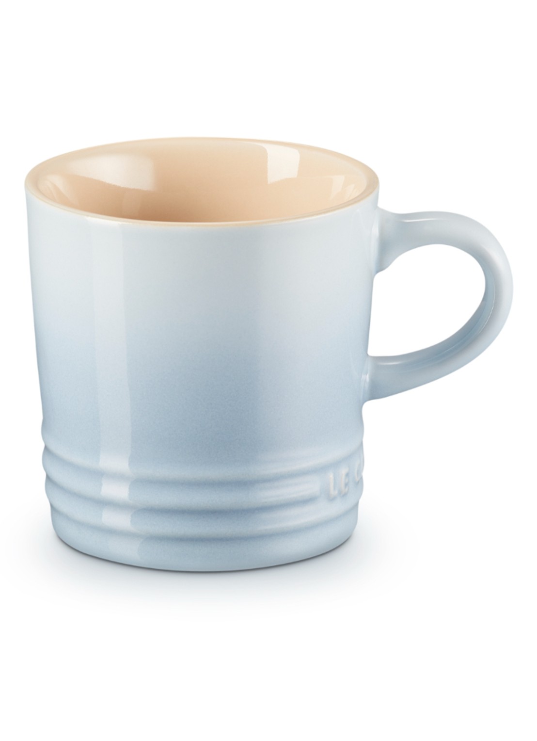 Le Creuset Espressokopje 7 cl - voorkant coastal blue / lichtblauw