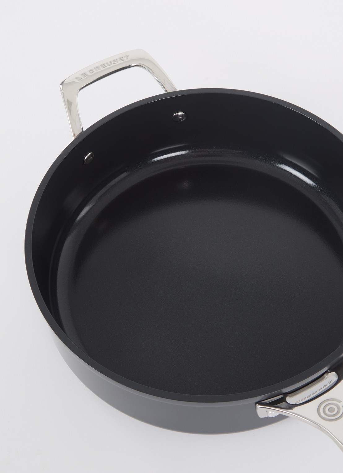 Le Creuset Essential Non-Stick Ceramic hapjespan Ø26 cm - detail zwart
