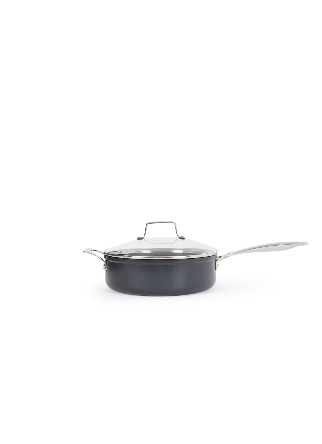 Le Creuset Essential Non-Stick Ceramic hapjespan Ø26 cm - voorkant 2 zwart
