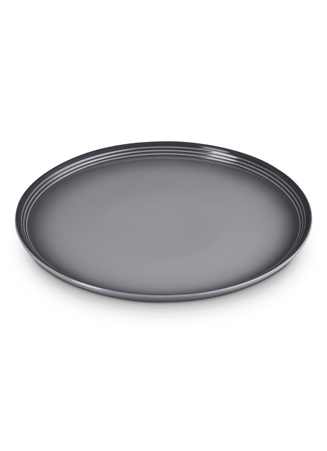 Le Creuset Flint bord 27 cm - voorkant 7 flint / grijs