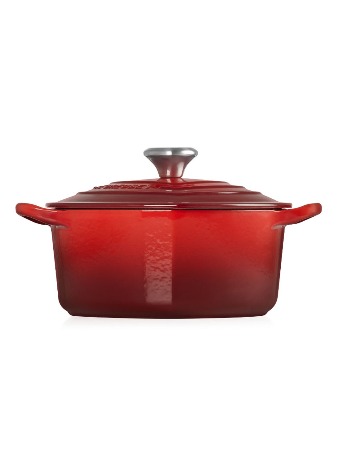 Le Creuset Hart braadpan Ø20 cm  - achterkant 5 kersenrood / rood