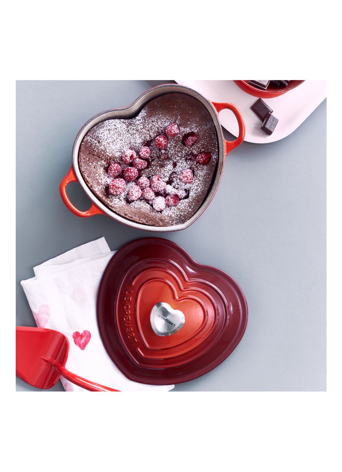 Le Creuset Hart braadpan Ø20 cm  - detail 4 kersenrood / rood