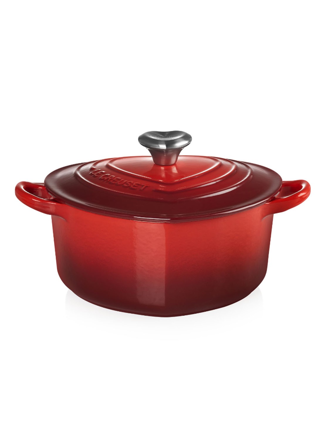Le Creuset Hart braadpan Ø20 cm  - voorkant 7 kersenrood / rood