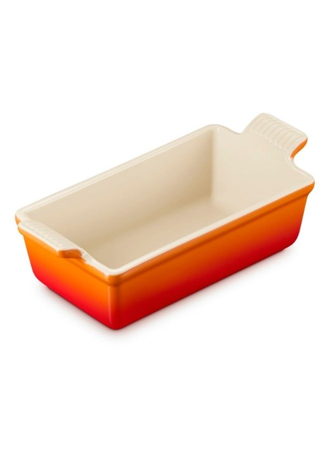 Le Creuset Heritage bakvorm 23 cm - detail 4 oranjerood
