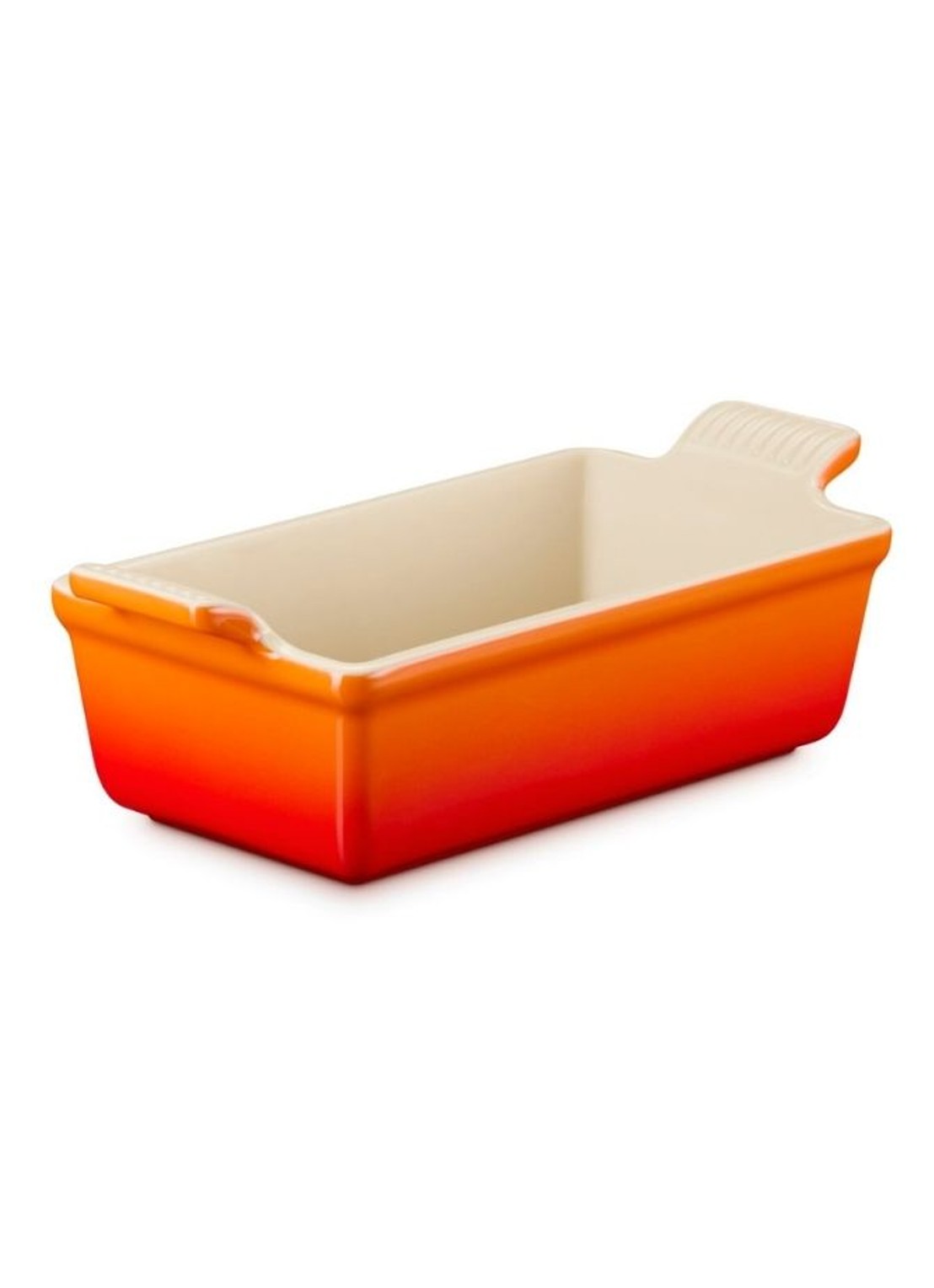 Le Creuset Heritage bakvorm 23 cm - voorkant 2 oranjerood