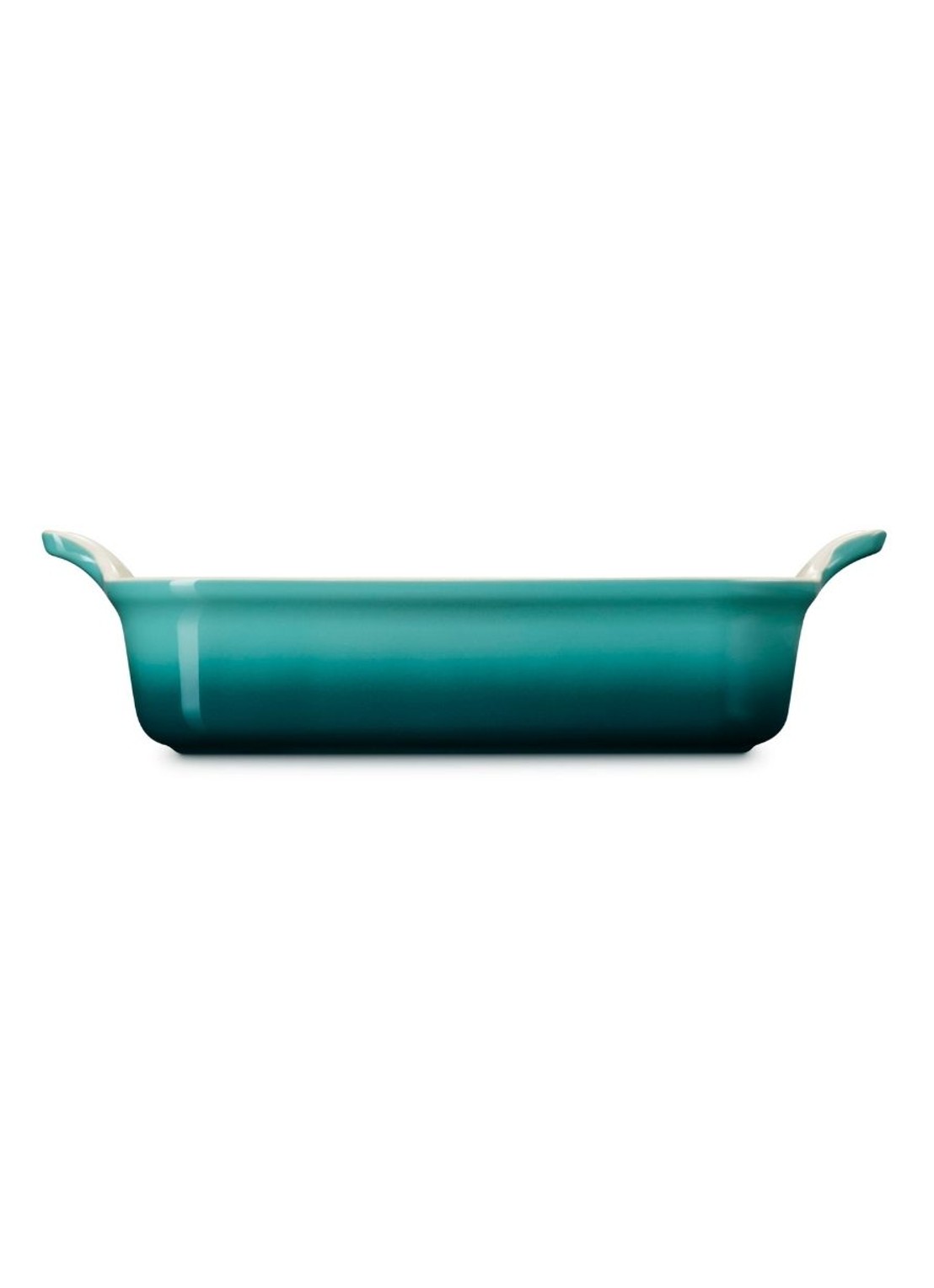 Le Creuset Heritage ovenschaal 19 cm - voorkant 2 blauw