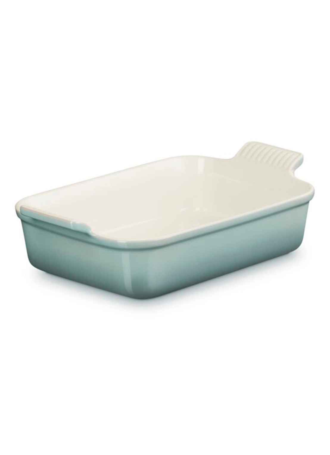 Le Creuset Heritage ovenschaal 26 cm - voorkant 2 lichtgrijs