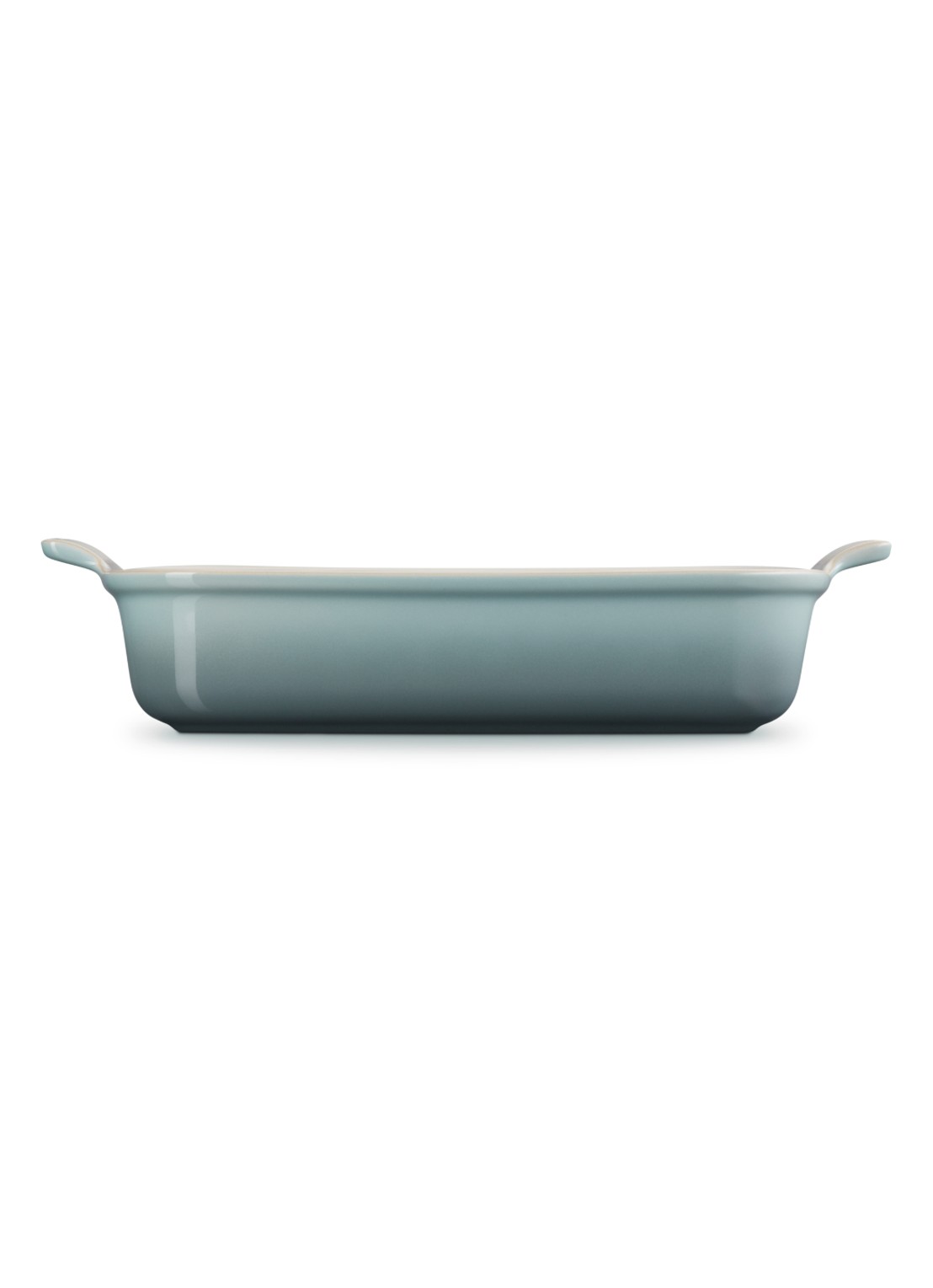 Le Creuset Heritage ovenschaal 32 cm - detail 2 zeegroen