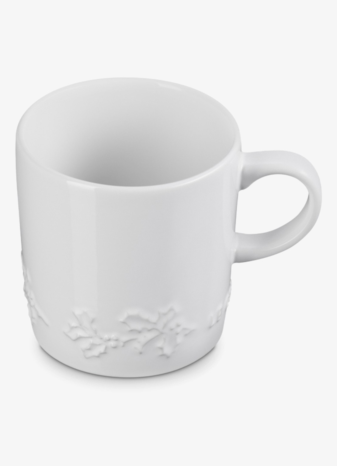 Le Creuset Holly mok 35 cl - voorkant 4 wit