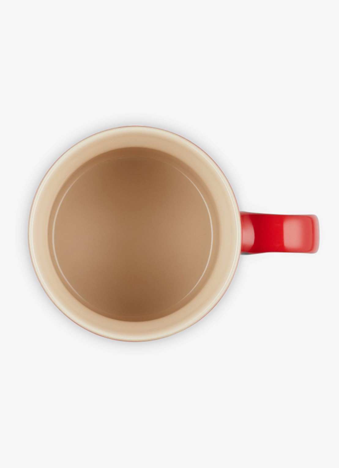 Le Creuset Holly mok 35 cl - detail 4 donkerrood