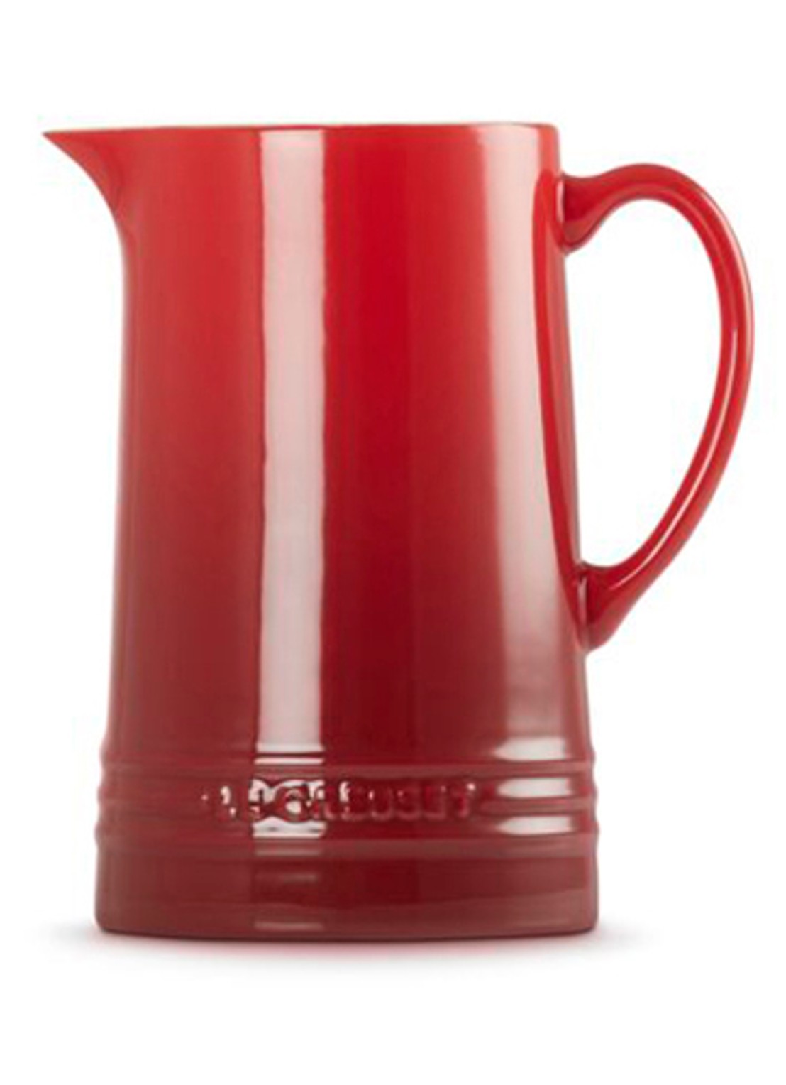 Le Creuset Karaf 1,5 liter - achterkant donkerrood