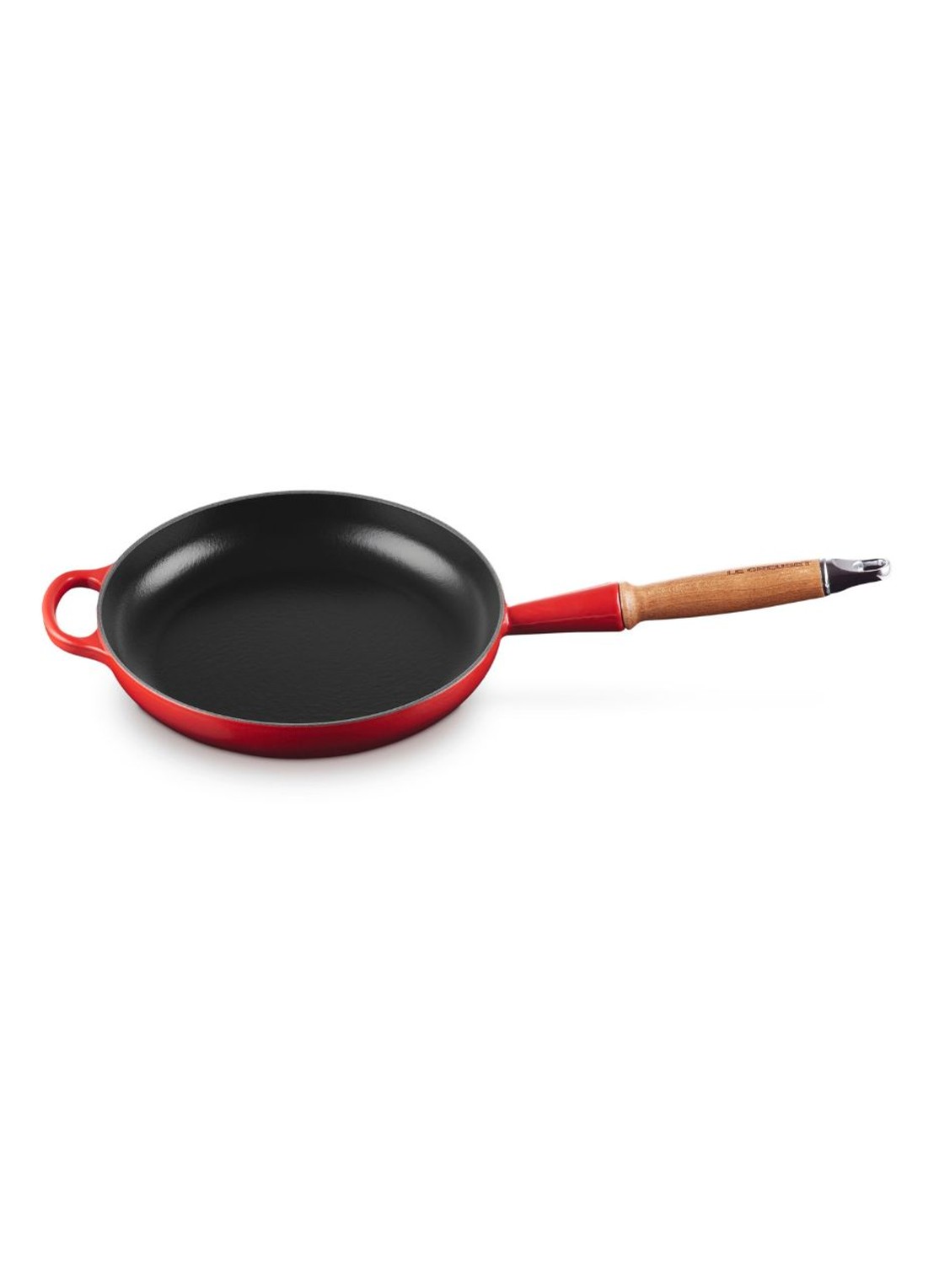 Le Creuset Koekenpan 24 cm  - achterkant kersenrood / rood