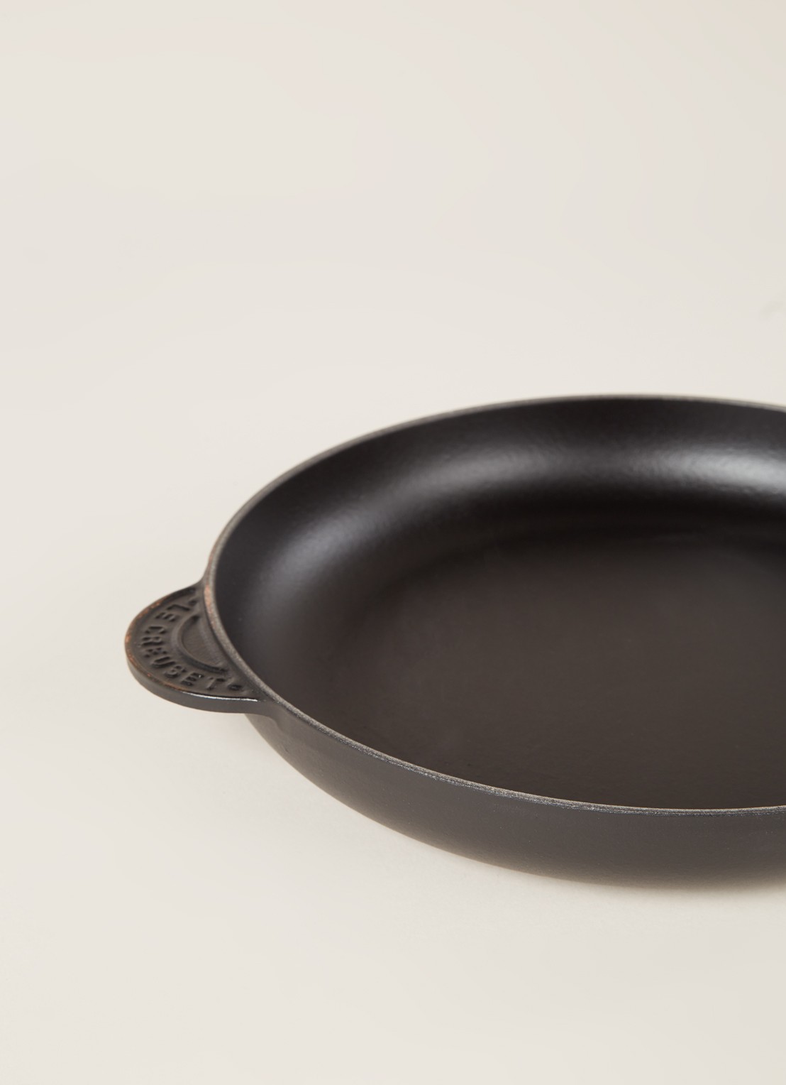 Le Creuset Koekenpan Ø26 cm - detail mat zwart / zwart