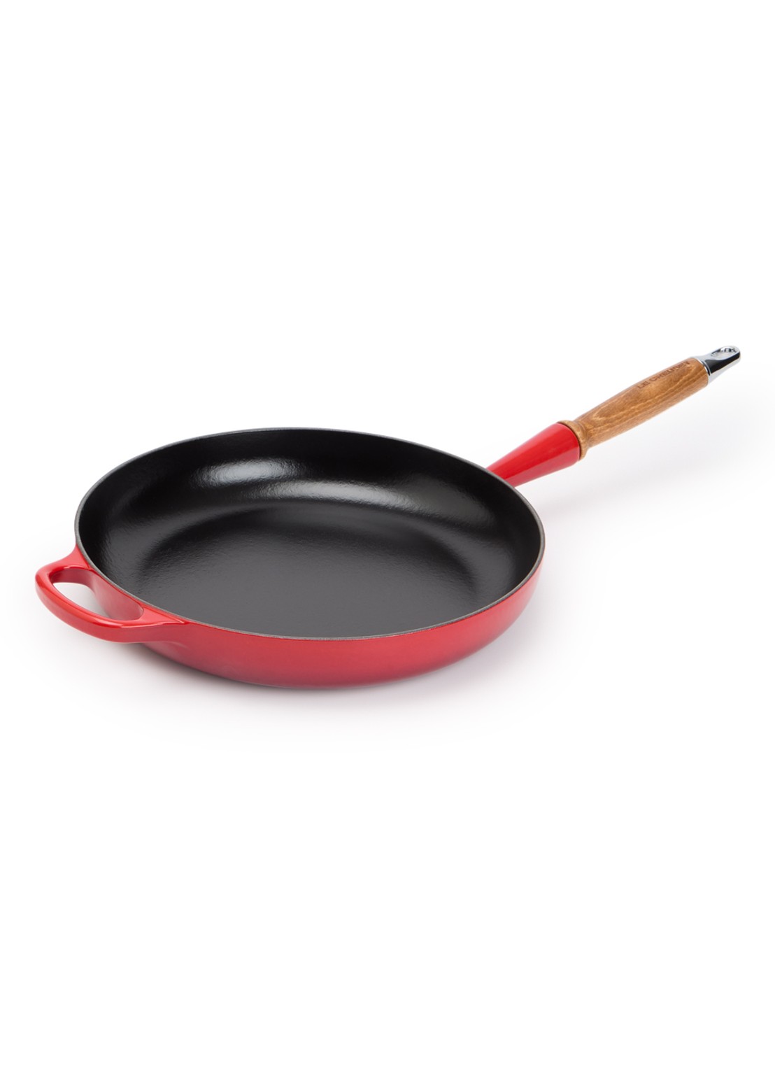 Le Creuset Koekenpan Ø28 cm - voorkant kersenrood / rood