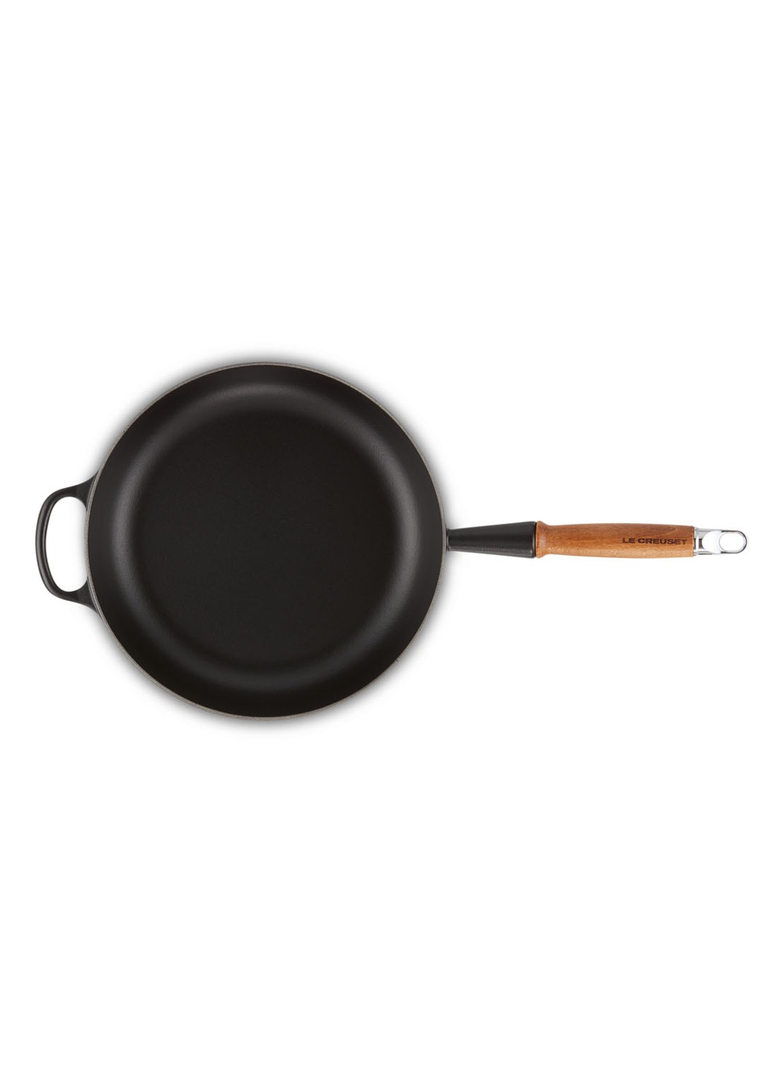 Le Creuset Koekenpan Ø28 cm - detail 4 mat zwart / zwart