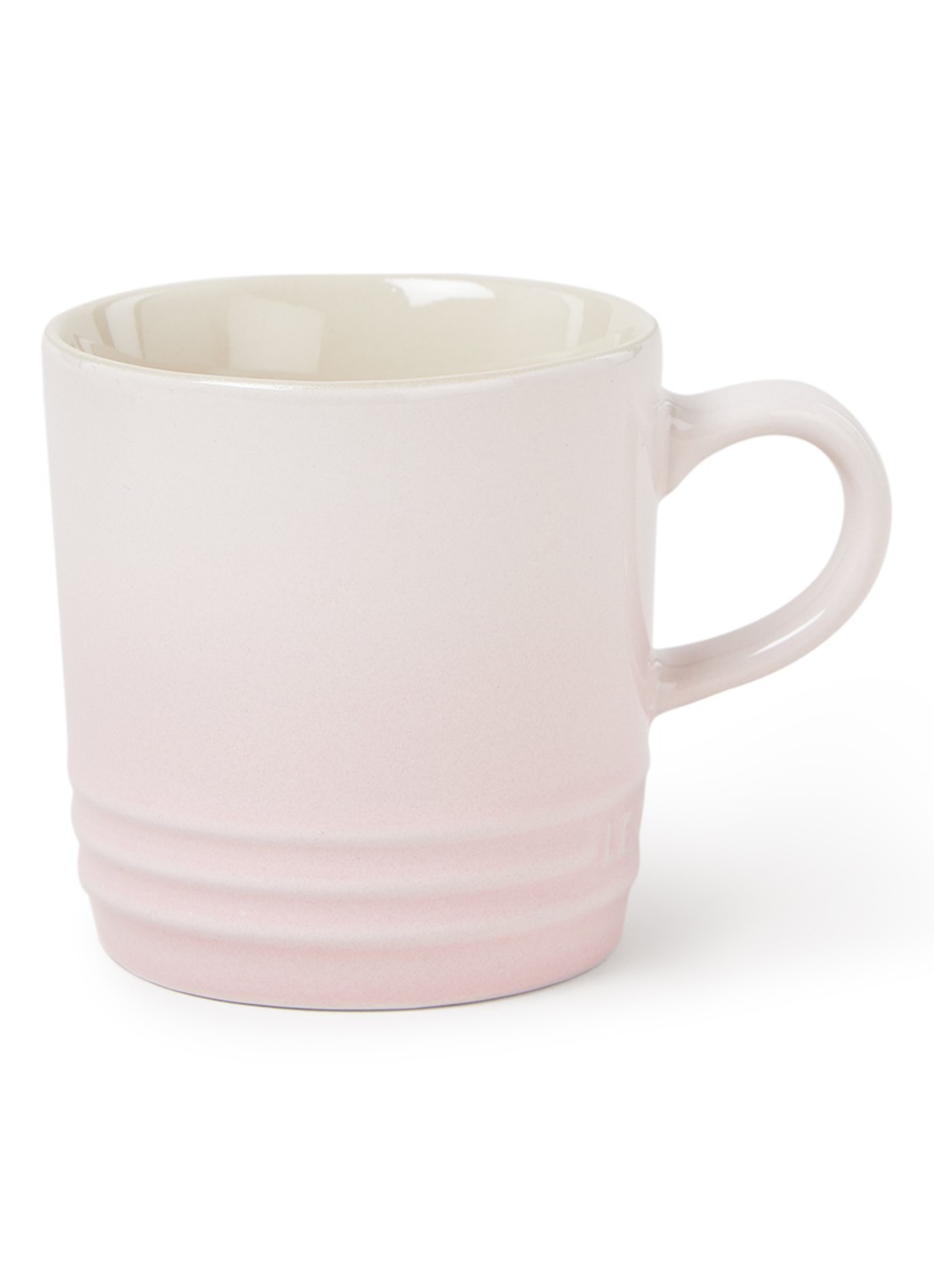 Le Creuset Koffiemok 20 cl - voorkant shell pink / roze