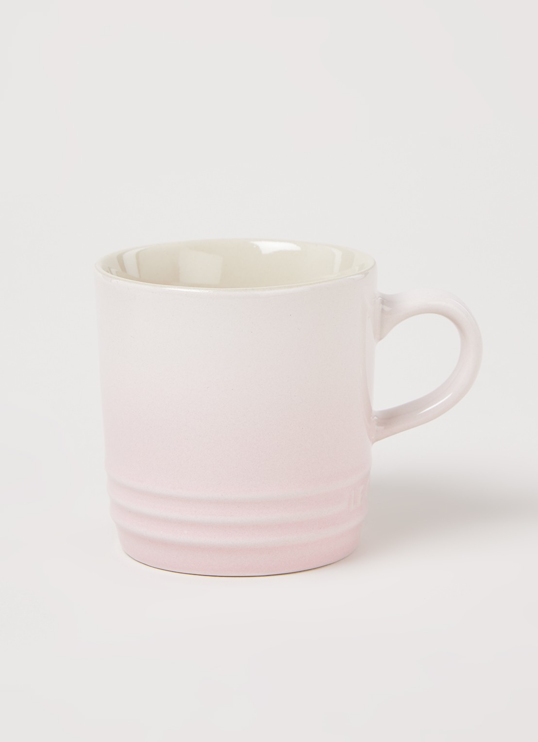 Le Creuset Koffiemok 20 cl - voorkant 2 shell pink / roze